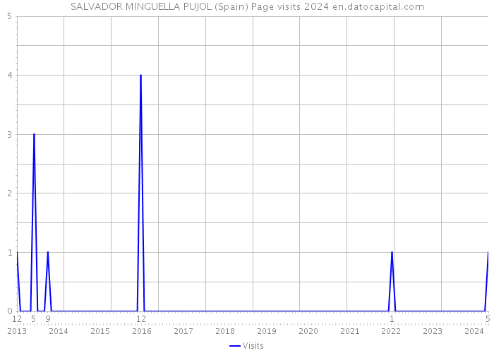 SALVADOR MINGUELLA PUJOL (Spain) Page visits 2024 