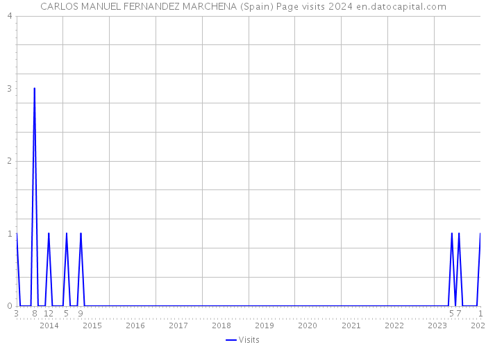 CARLOS MANUEL FERNANDEZ MARCHENA (Spain) Page visits 2024 