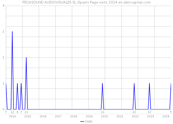 PEGASOUND AUDIOVISUALES SL (Spain) Page visits 2024 