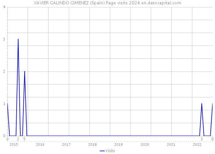XAVIER GALINDO GIMENEZ (Spain) Page visits 2024 