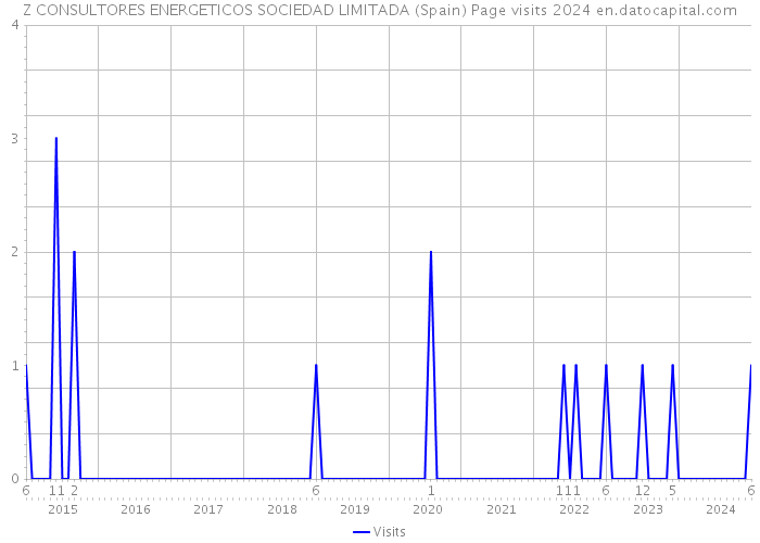 Z CONSULTORES ENERGETICOS SOCIEDAD LIMITADA (Spain) Page visits 2024 