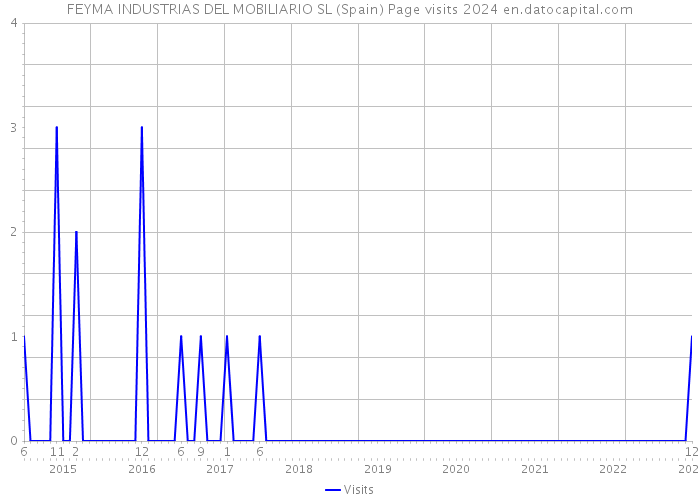 FEYMA INDUSTRIAS DEL MOBILIARIO SL (Spain) Page visits 2024 