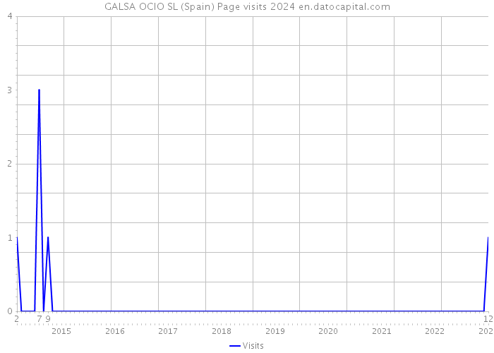 GALSA OCIO SL (Spain) Page visits 2024 