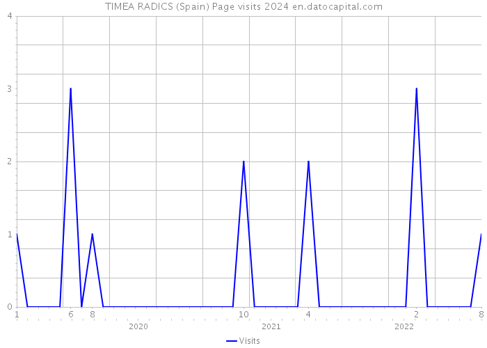 TIMEA RADICS (Spain) Page visits 2024 