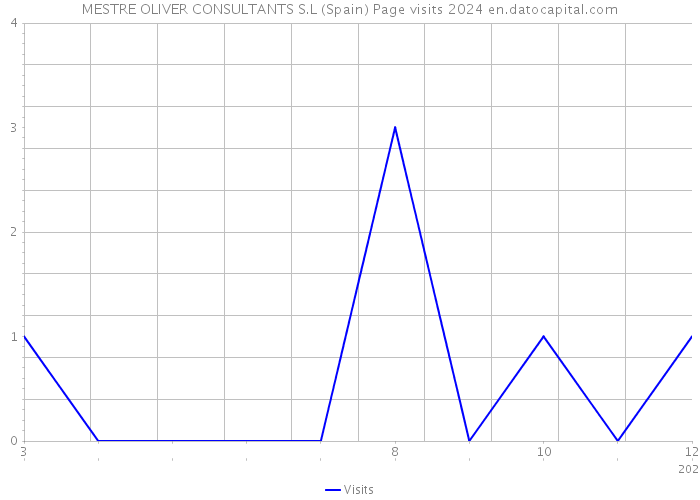 MESTRE OLIVER CONSULTANTS S.L (Spain) Page visits 2024 