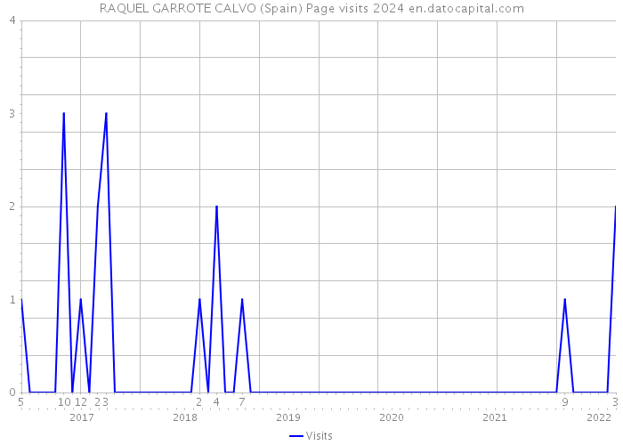 RAQUEL GARROTE CALVO (Spain) Page visits 2024 