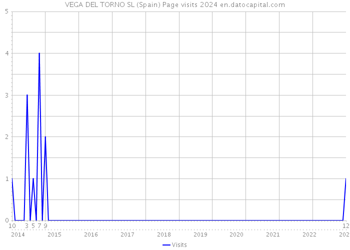 VEGA DEL TORNO SL (Spain) Page visits 2024 