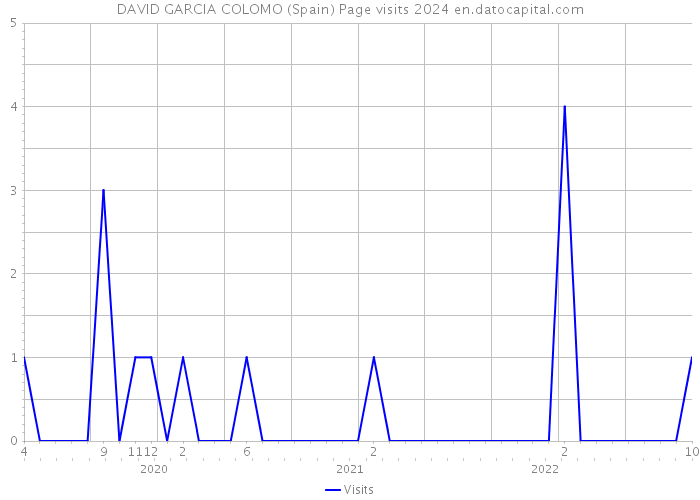DAVID GARCIA COLOMO (Spain) Page visits 2024 