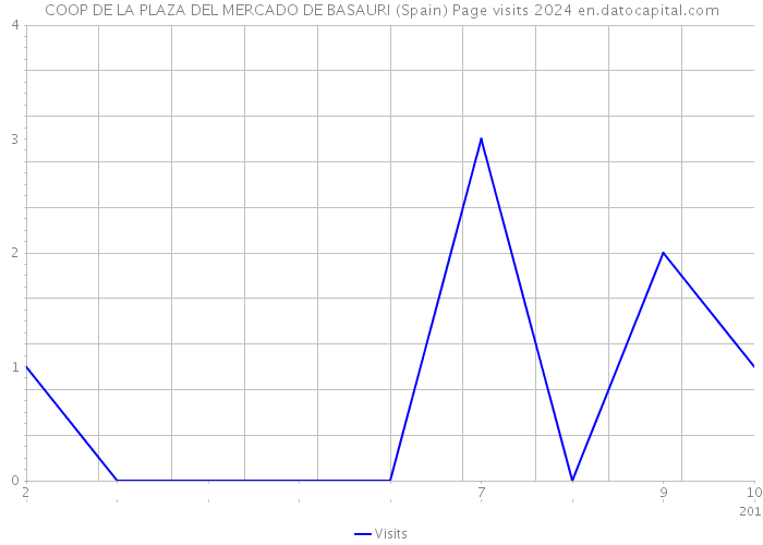 COOP DE LA PLAZA DEL MERCADO DE BASAURI (Spain) Page visits 2024 