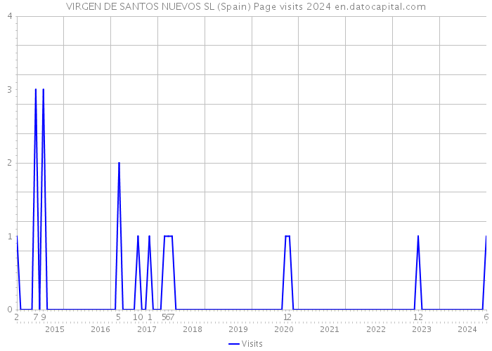 VIRGEN DE SANTOS NUEVOS SL (Spain) Page visits 2024 