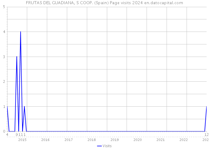 FRUTAS DEL GUADIANA, S COOP. (Spain) Page visits 2024 