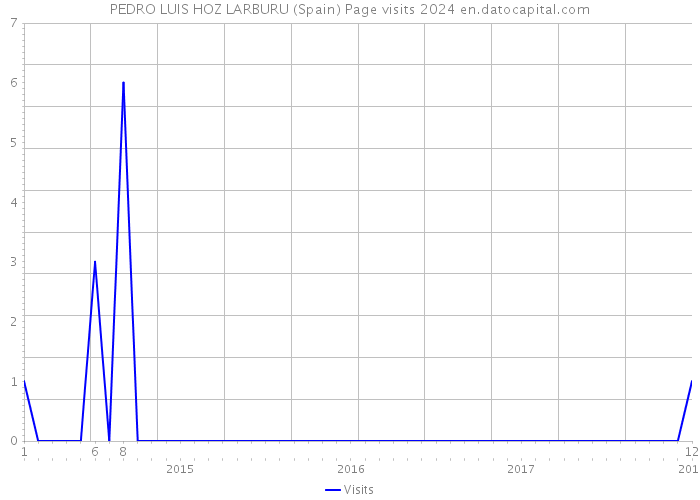 PEDRO LUIS HOZ LARBURU (Spain) Page visits 2024 