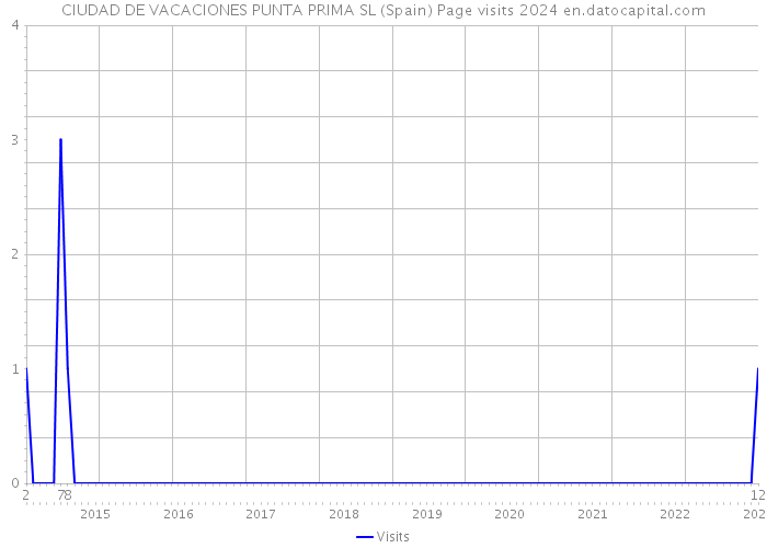 CIUDAD DE VACACIONES PUNTA PRIMA SL (Spain) Page visits 2024 