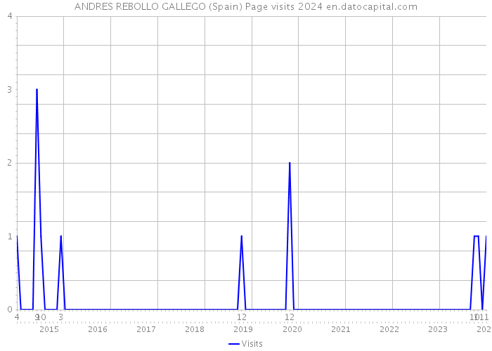 ANDRES REBOLLO GALLEGO (Spain) Page visits 2024 