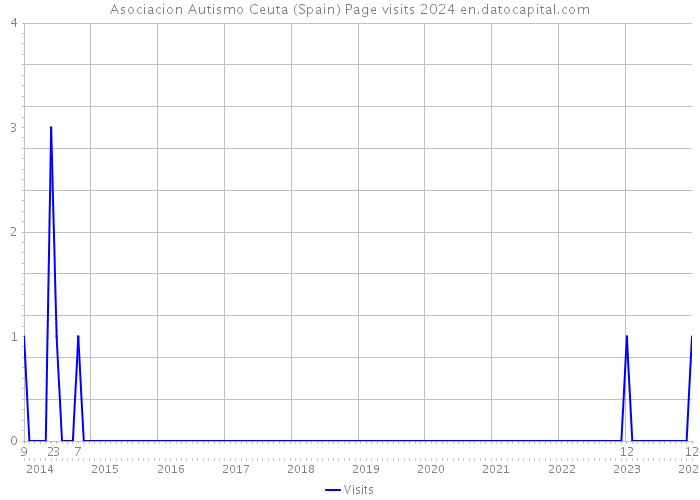 Asociacion Autismo Ceuta (Spain) Page visits 2024 