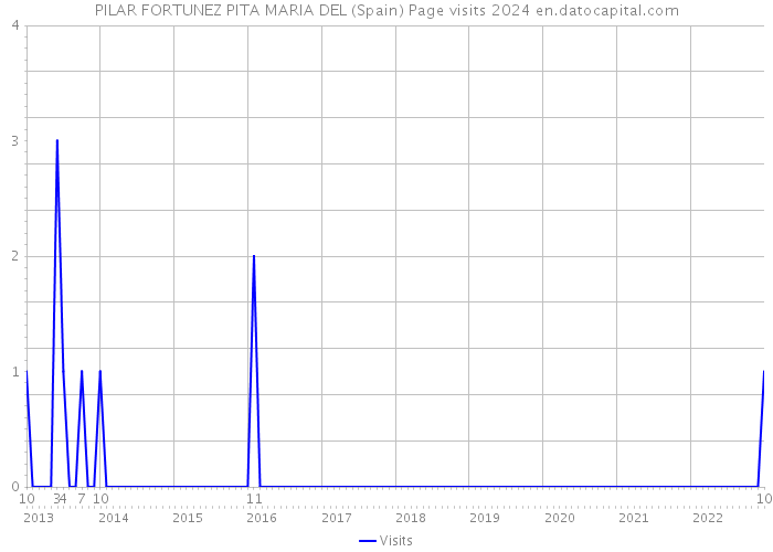 PILAR FORTUNEZ PITA MARIA DEL (Spain) Page visits 2024 