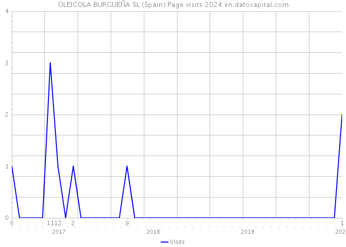 OLEICOLA BURGUEÑA SL (Spain) Page visits 2024 