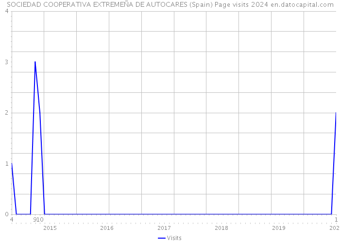 SOCIEDAD COOPERATIVA EXTREMEÑA DE AUTOCARES (Spain) Page visits 2024 