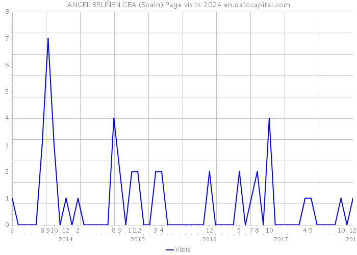 ANGEL BRUÑEN CEA (Spain) Page visits 2024 