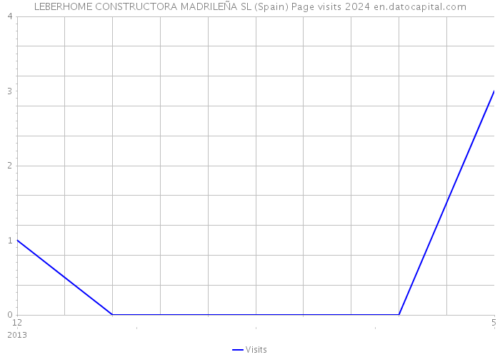 LEBERHOME CONSTRUCTORA MADRILEÑA SL (Spain) Page visits 2024 