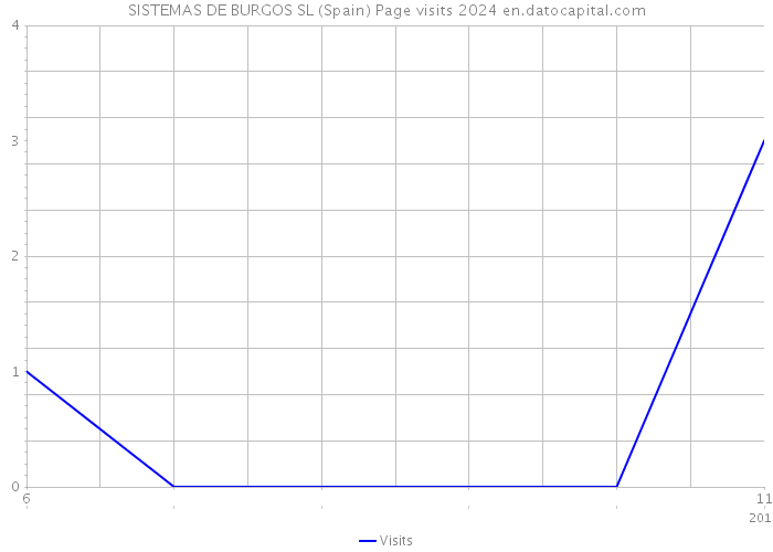 SISTEMAS DE BURGOS SL (Spain) Page visits 2024 