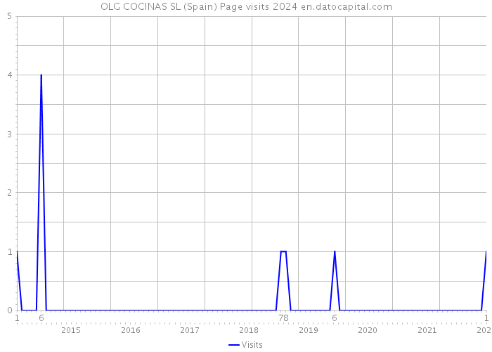 OLG COCINAS SL (Spain) Page visits 2024 