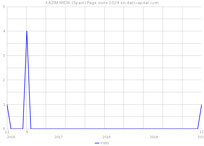 KAZIM MIDIK (Spain) Page visits 2024 