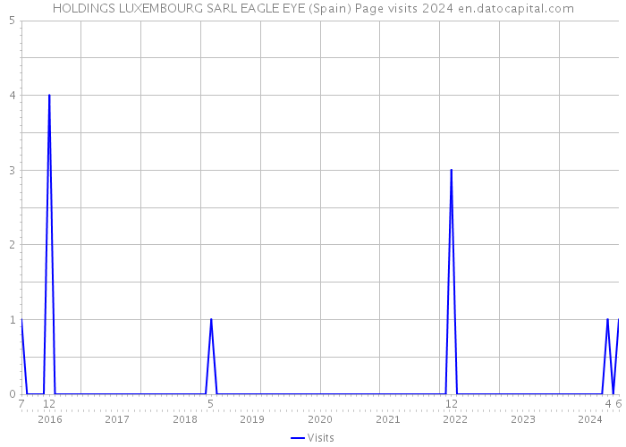 HOLDINGS LUXEMBOURG SARL EAGLE EYE (Spain) Page visits 2024 