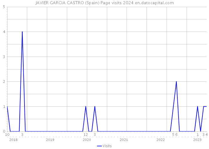 JAVIER GARCIA CASTRO (Spain) Page visits 2024 