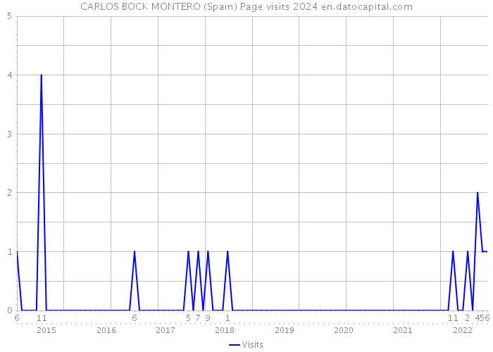 CARLOS BOCK MONTERO (Spain) Page visits 2024 