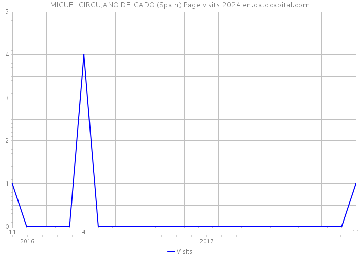 MIGUEL CIRCUJANO DELGADO (Spain) Page visits 2024 