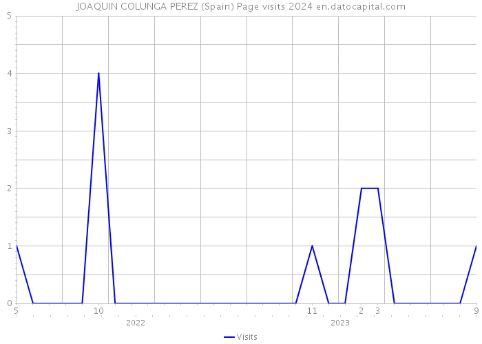 JOAQUIN COLUNGA PEREZ (Spain) Page visits 2024 
