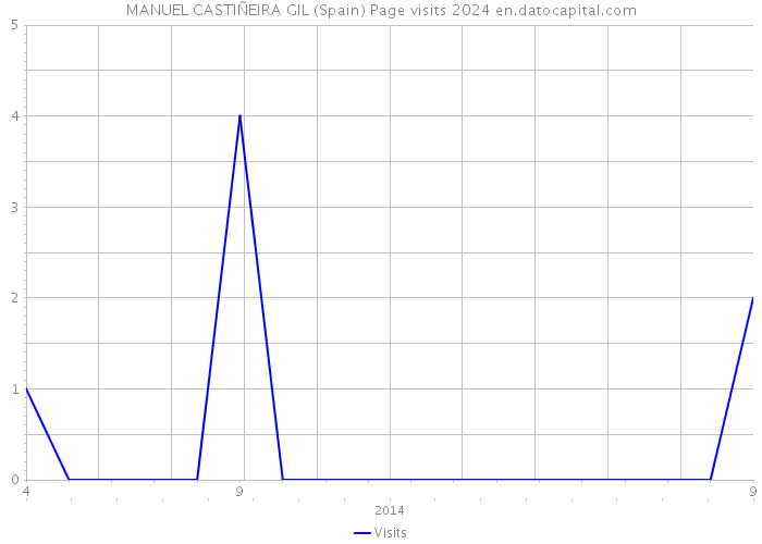 MANUEL CASTIÑEIRA GIL (Spain) Page visits 2024 