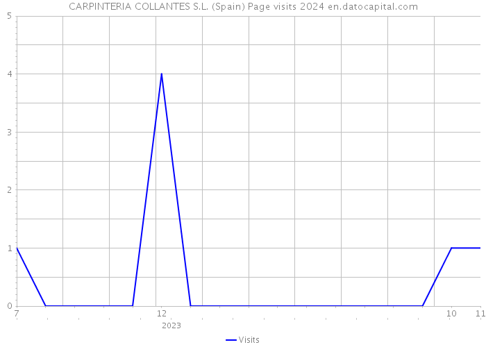 CARPINTERIA COLLANTES S.L. (Spain) Page visits 2024 