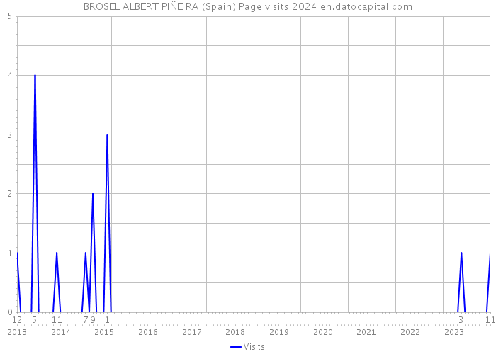 BROSEL ALBERT PIÑEIRA (Spain) Page visits 2024 