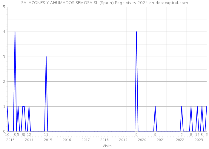 SALAZONES Y AHUMADOS SEMOSA SL (Spain) Page visits 2024 