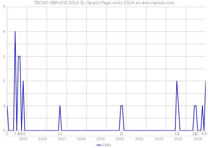 TECNO-SERVICE 2014 SL (Spain) Page visits 2024 