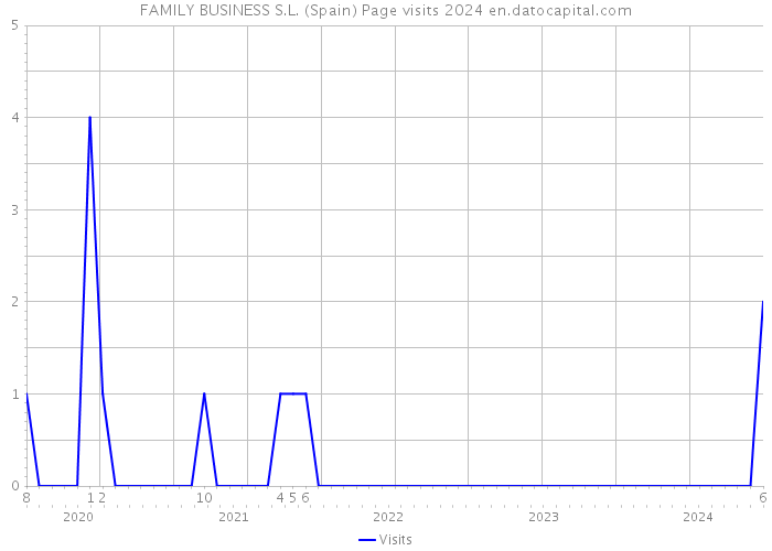 FAMILY BUSINESS S.L. (Spain) Page visits 2024 