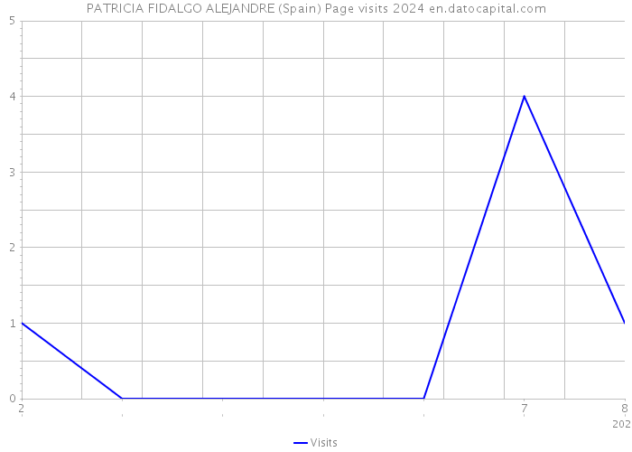 PATRICIA FIDALGO ALEJANDRE (Spain) Page visits 2024 