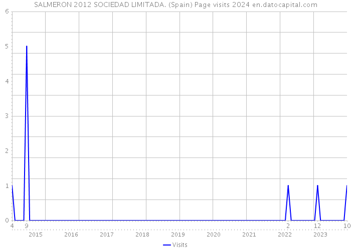 SALMERON 2012 SOCIEDAD LIMITADA. (Spain) Page visits 2024 