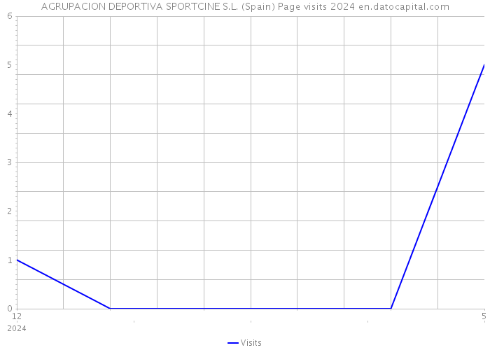 AGRUPACION DEPORTIVA SPORTCINE S.L. (Spain) Page visits 2024 