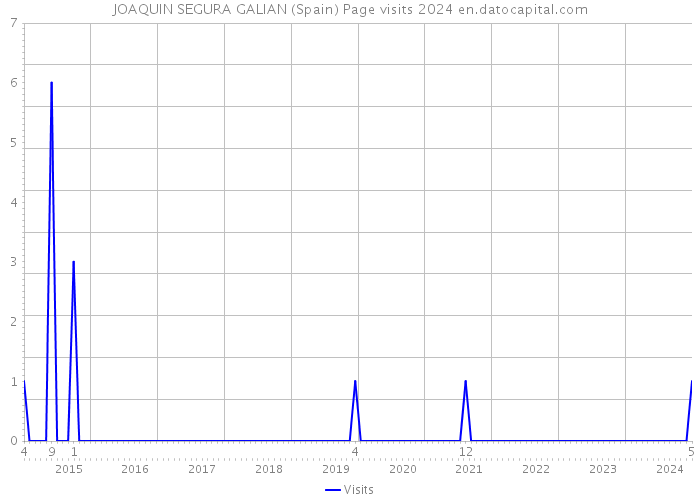 JOAQUIN SEGURA GALIAN (Spain) Page visits 2024 