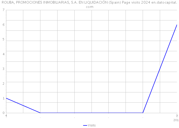 ROUBA, PROMOCIONES INMOBILIARIAS, S.A. EN LIQUIDACIÓN (Spain) Page visits 2024 