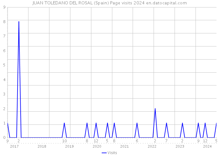 JUAN TOLEDANO DEL ROSAL (Spain) Page visits 2024 