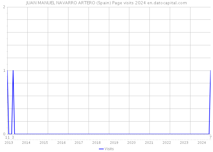 JUAN MANUEL NAVARRO ARTERO (Spain) Page visits 2024 