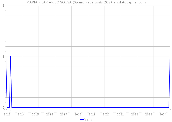 MARIA PILAR ARIBO SOUSA (Spain) Page visits 2024 