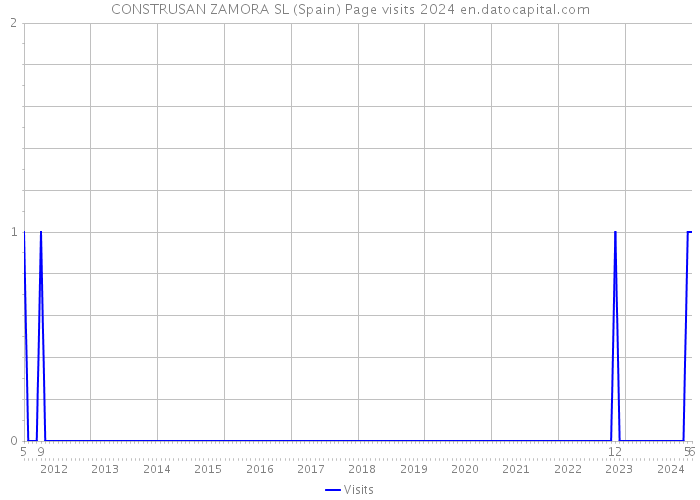 CONSTRUSAN ZAMORA SL (Spain) Page visits 2024 