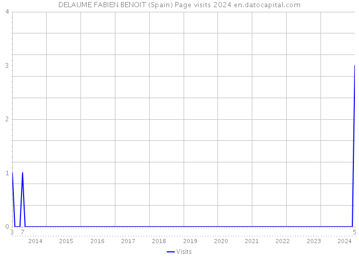 DELAUME FABIEN BENOIT (Spain) Page visits 2024 