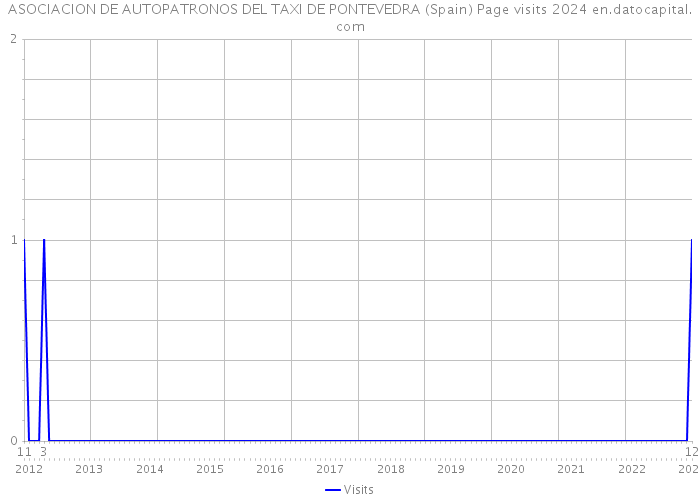 ASOCIACION DE AUTOPATRONOS DEL TAXI DE PONTEVEDRA (Spain) Page visits 2024 