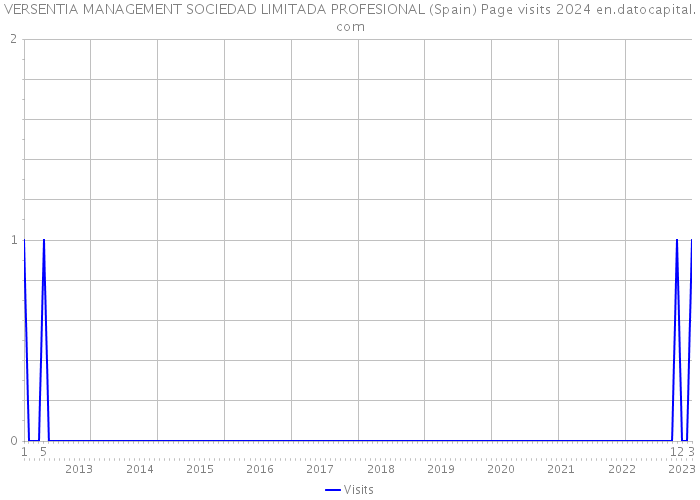 VERSENTIA MANAGEMENT SOCIEDAD LIMITADA PROFESIONAL (Spain) Page visits 2024 